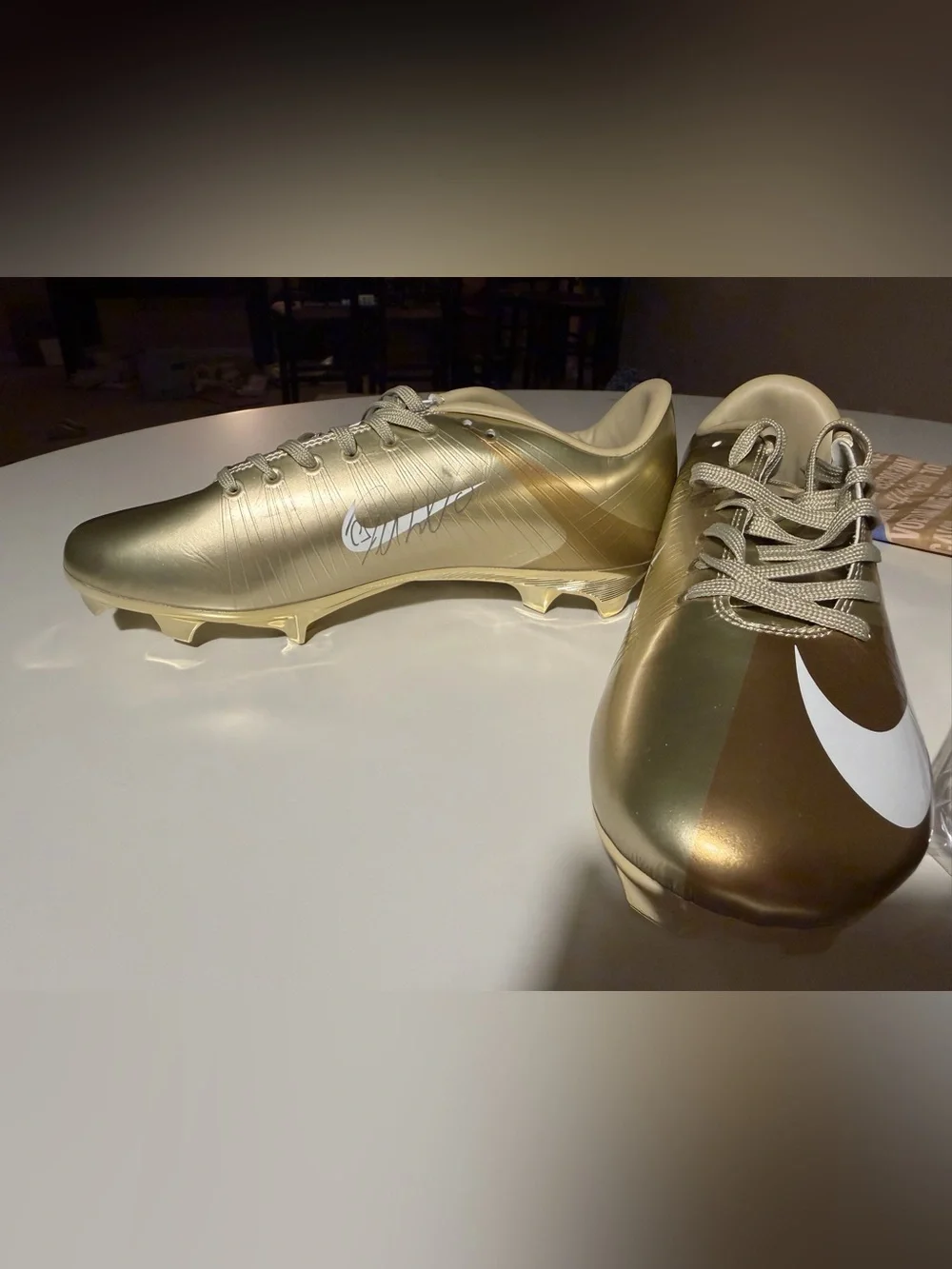 Nike Mercurial Superfly 1 RGN FG SE CR7 Metallic Gold Star IQ2995-900 Size 9.5